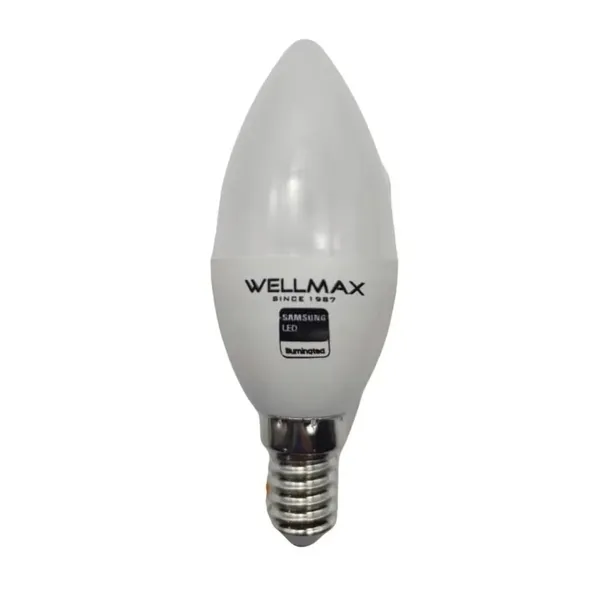 Bombillo Wellmax 5W Led Samsung Edison C37 E14 100 240V Luz Fria 25.000 Horas